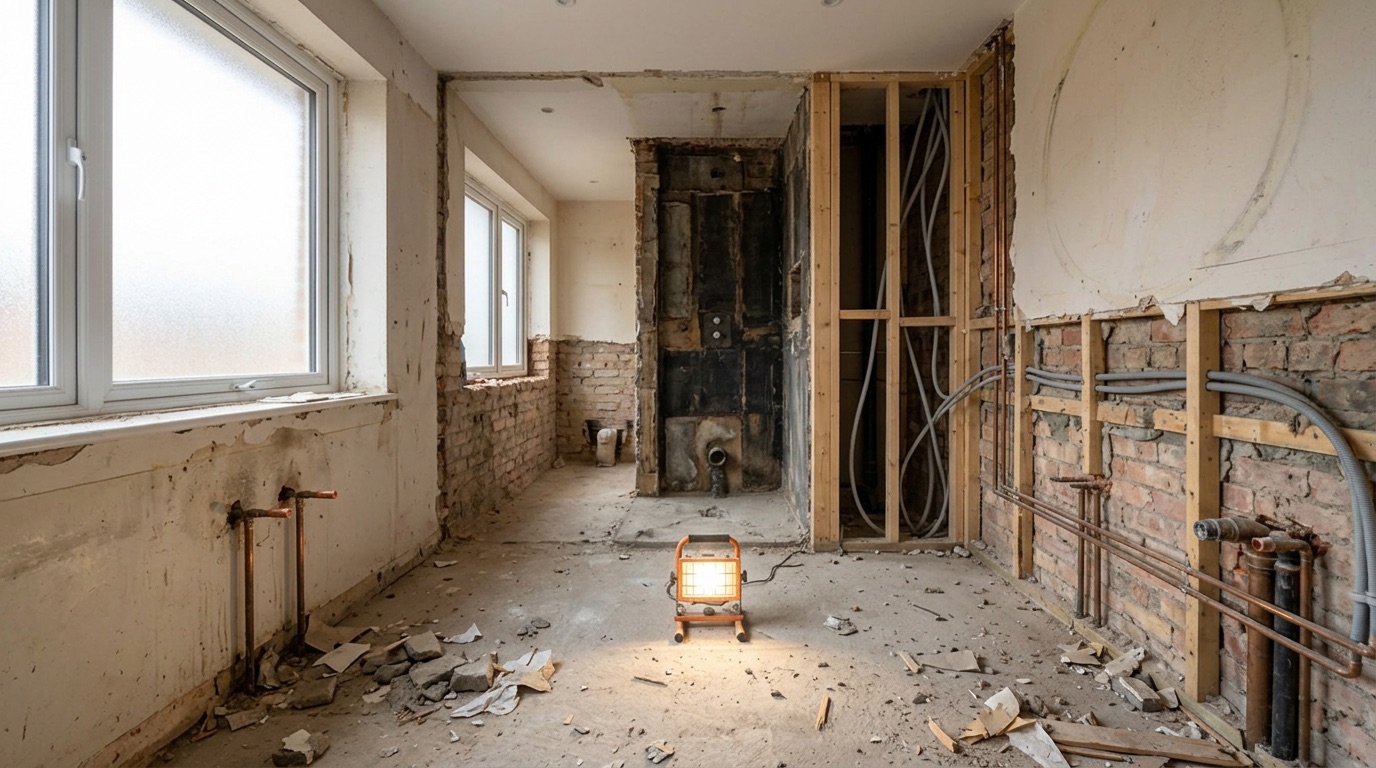 Salle de bain avant rénovation